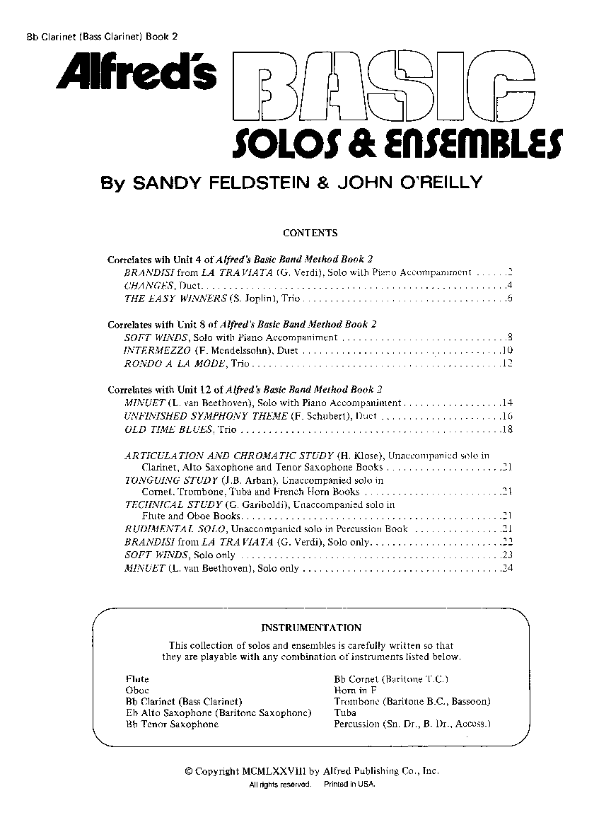 BASIC SOLOS AND ENS #2 CLARINET