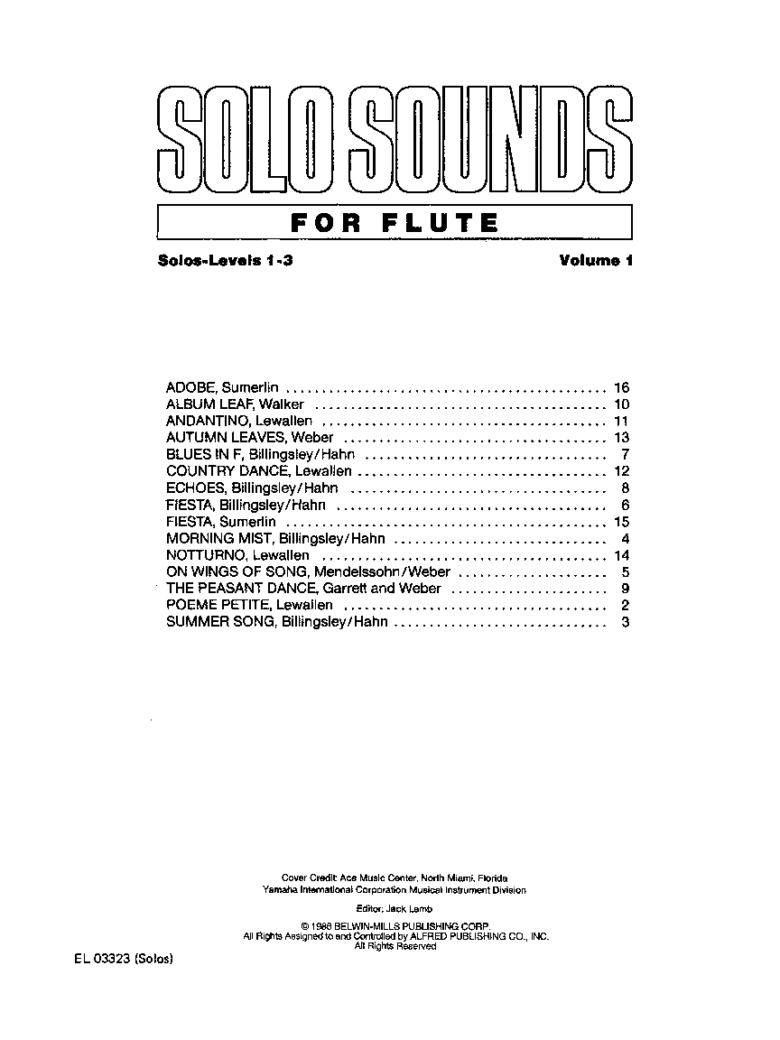 SOLO SOUNDS FLUTE-1/3-FLUTE #1