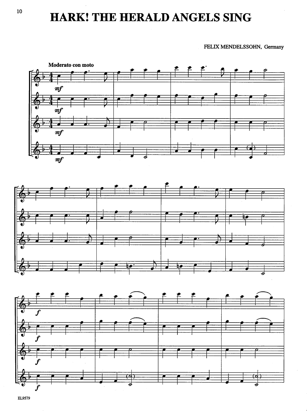 Christmas Quartets for All Flute