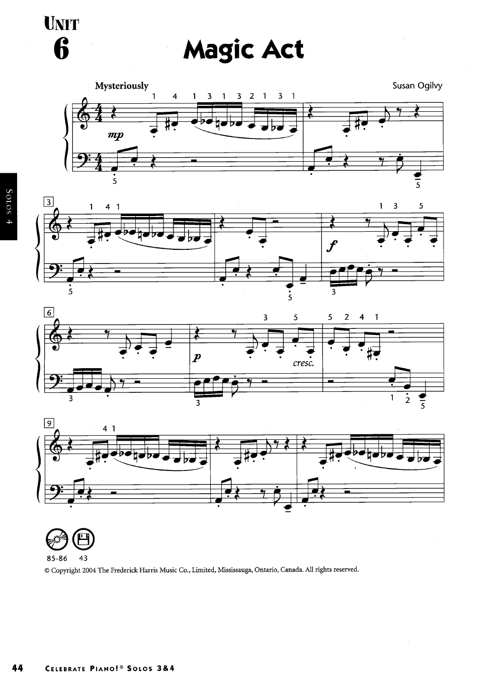 CELEBRATE PIANO #3/4 SOLOS