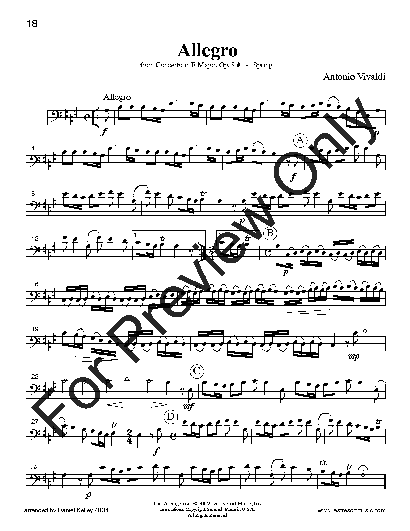 20 Traditional Wedding Solos Cello or Bassoon and Piano