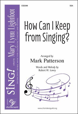 How Can I Keep from Singing? community sheet music cover
