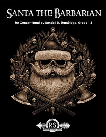 Santa the Barbarian choral sheet music cover