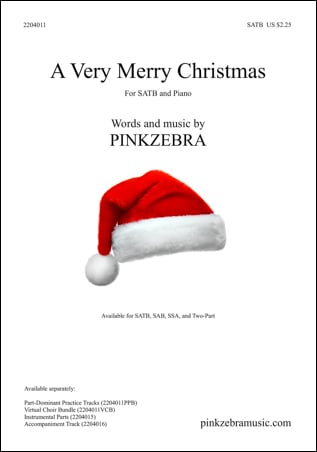 A Very Merry Christmas choral sheet music cover