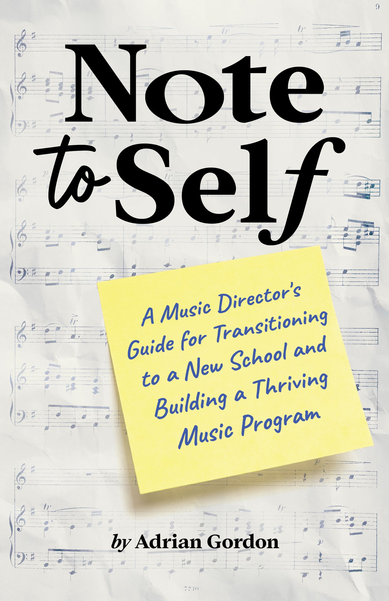 Note to Self band sheet music cover