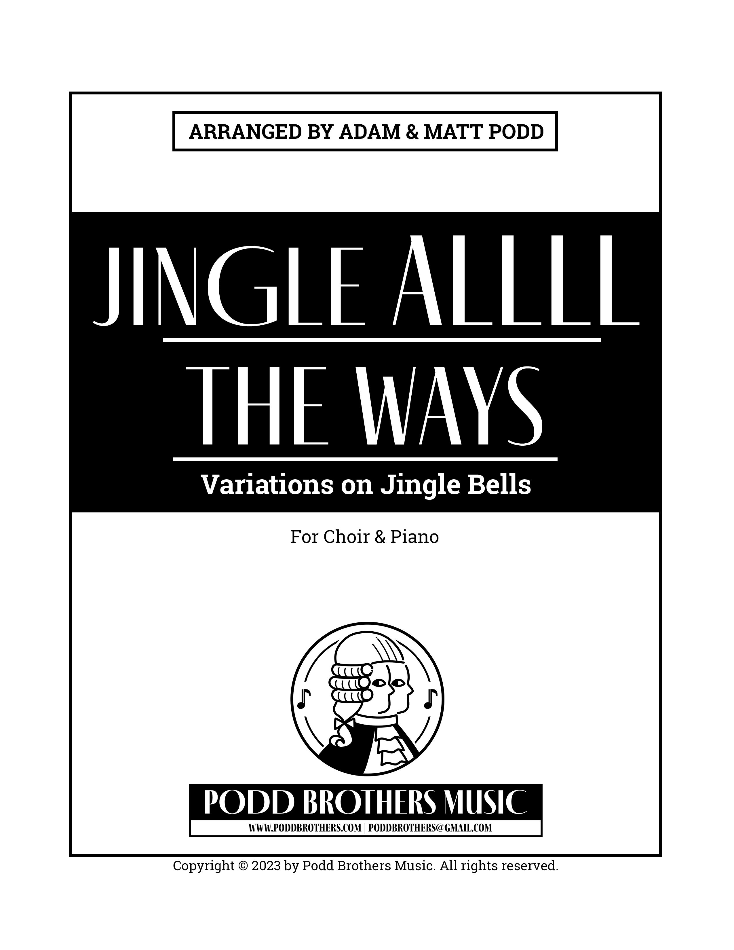 Jingle ALLLL the Ways christmas sheet music cover