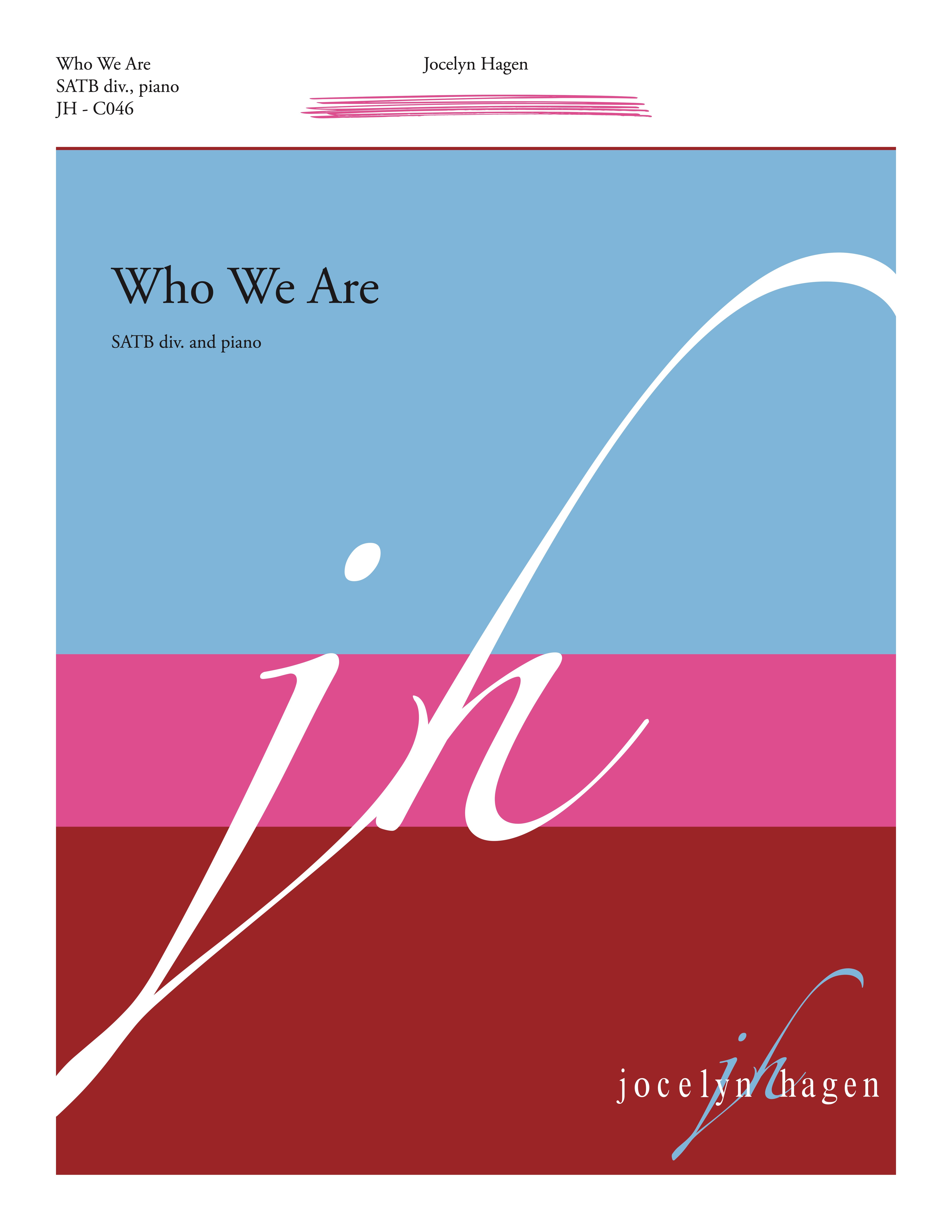 Who We Are community sheet music cover