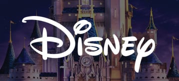 Disney logo in front of castle