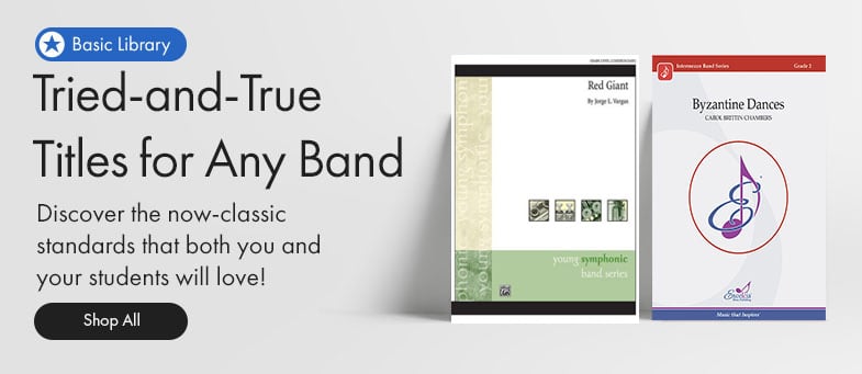 Discover the now-classic standards for concert band sheet music both you and your students will love!