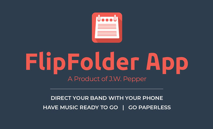Direct your band with your phone - learn more at FlipFolderApp.com