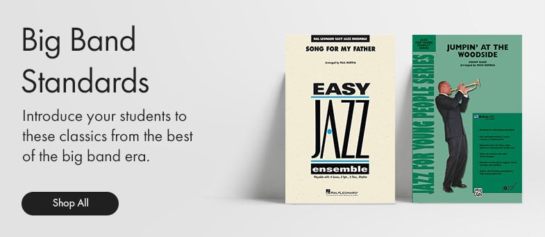 Shop big band standards and introduce your jazz students to the classics of the big band era.