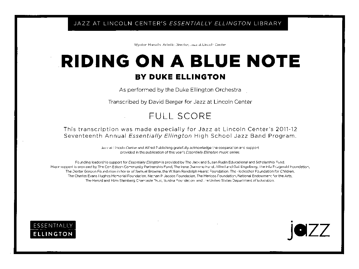 RIDING ON A BLUE NOTE