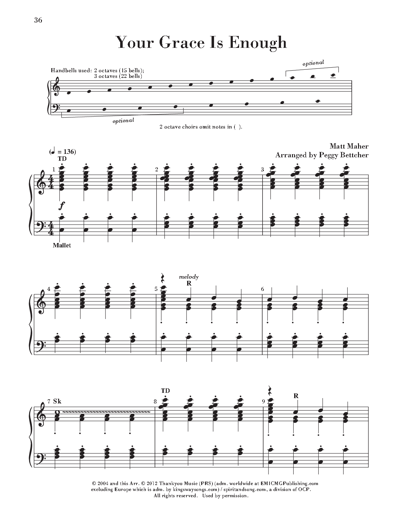 Easy To Ring Praise And Worship #6 2-3 Octaves P.O.D.