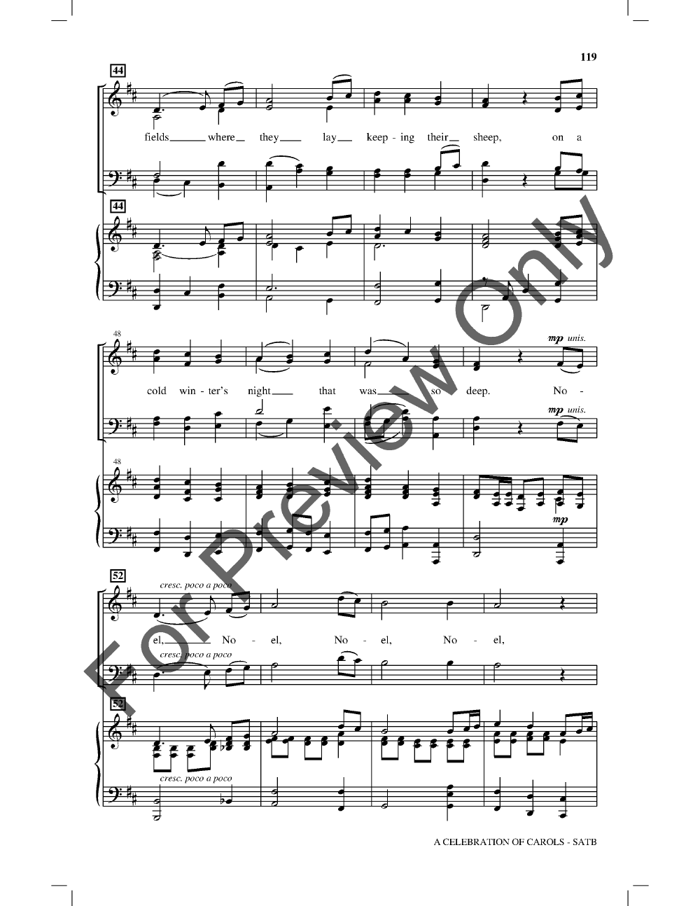 A Celebration Of Carols Satb Singer'S Edition