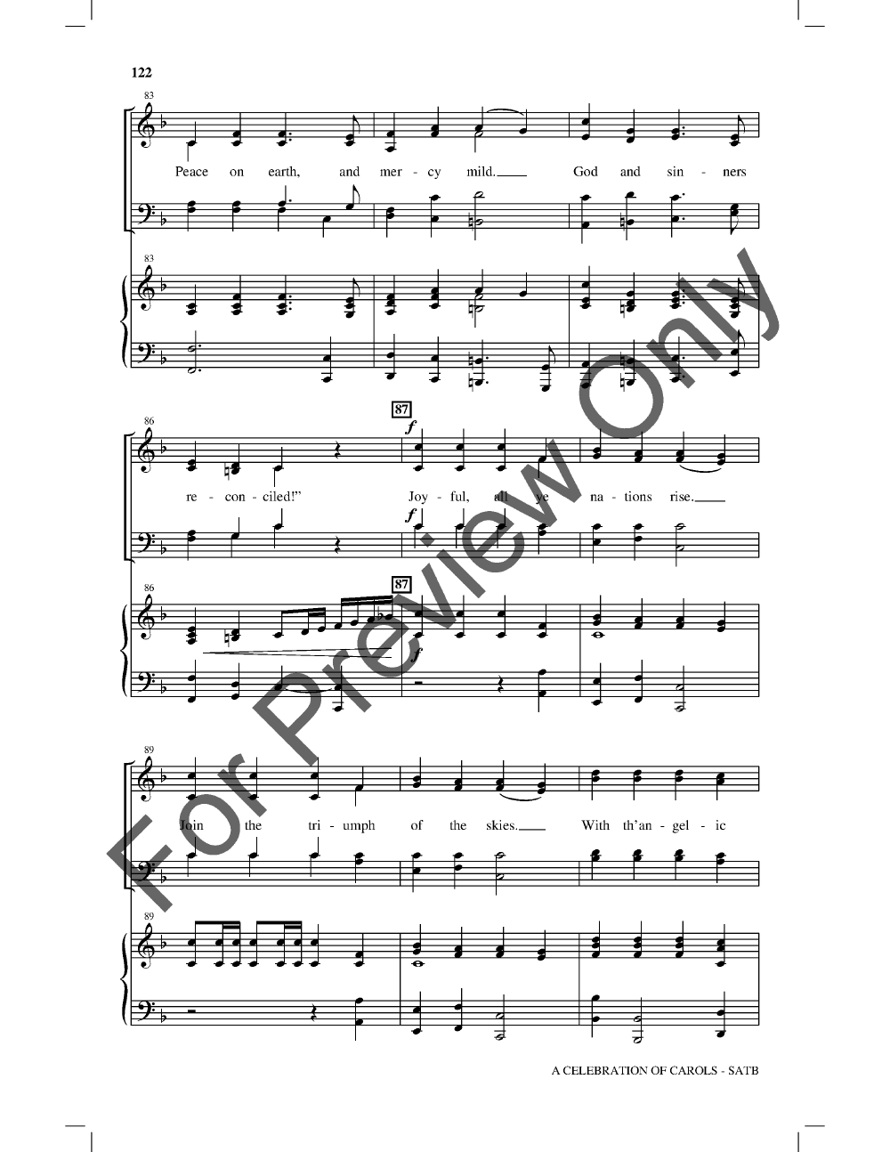 A Celebration Of Carols Satb Singer'S Edition