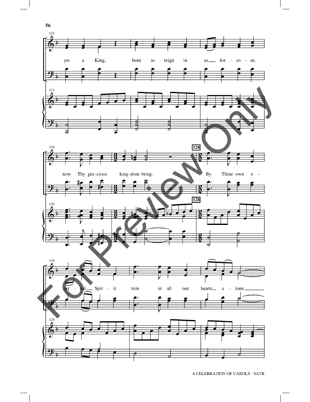 A Celebration Of Carols Satb Singer'S Edition