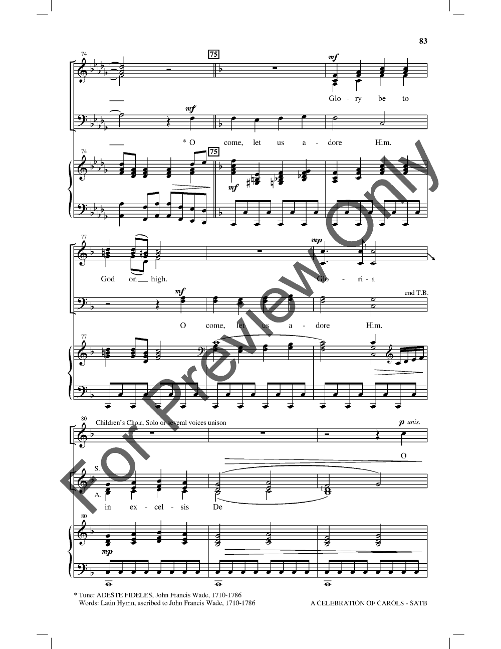 A Celebration Of Carols Satb Singer'S Edition