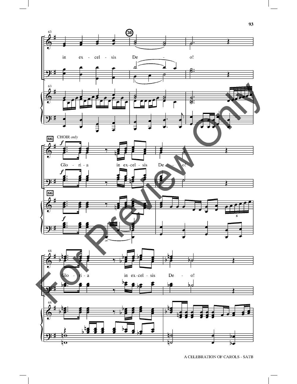 A Celebration Of Carols Satb Singer'S Edition