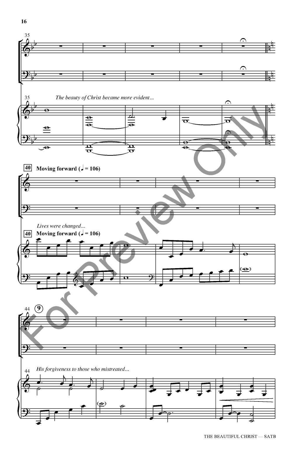 The Beautiful Christ SATB Singer's Edition