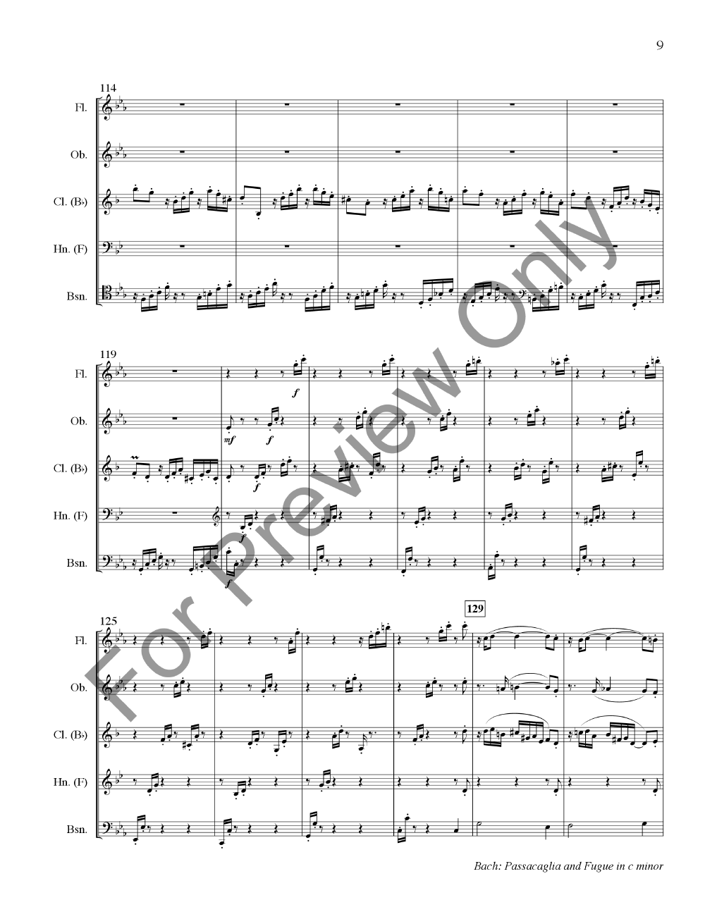 Passacaglia and Fugue in c minor BWV 582 P.O.D.