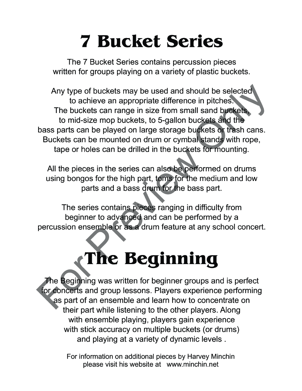 7 Bucket Series - The Beginning P.O.D.