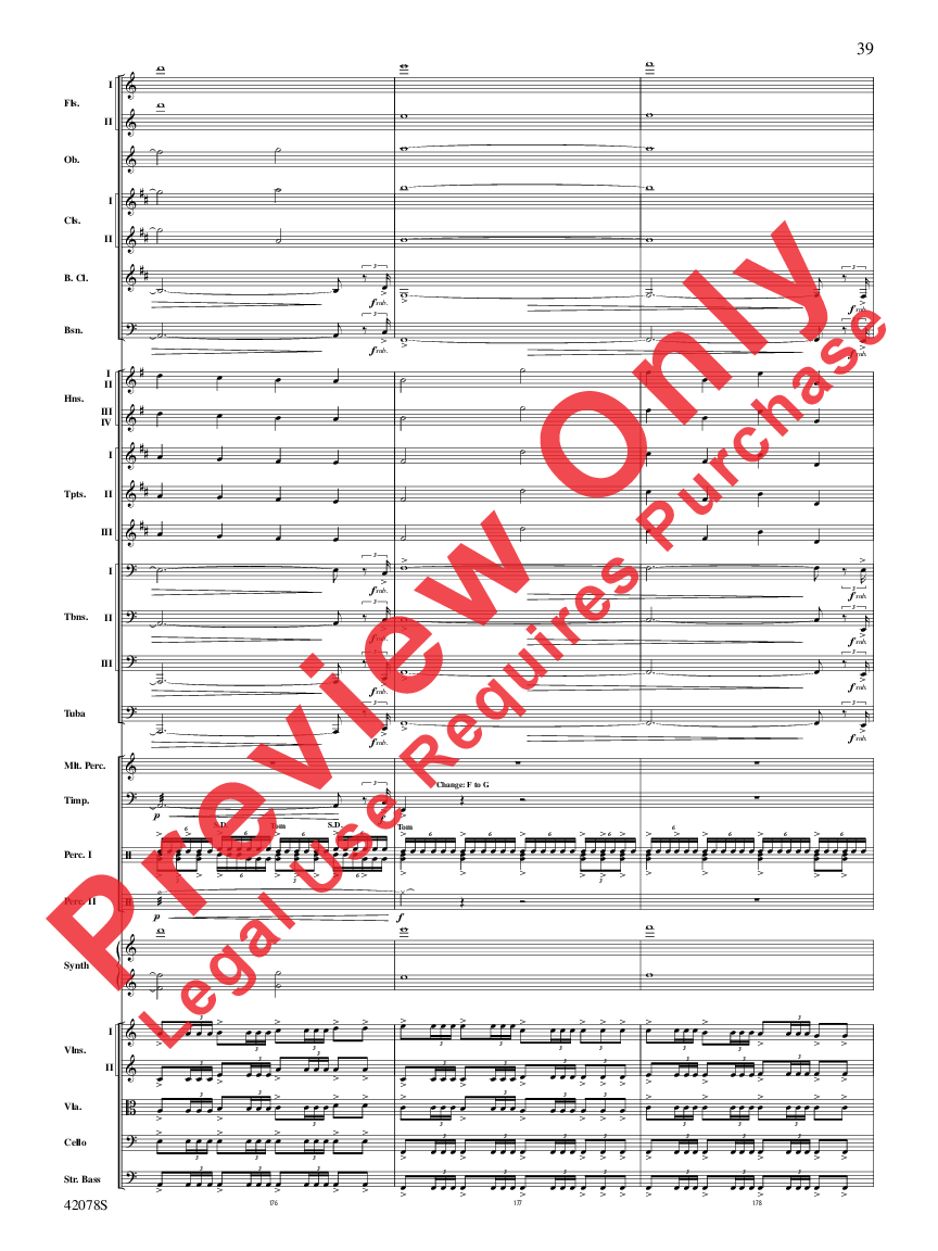Man of Steel, Suite from: Concert Band Conductor Score: Hans Zimmer