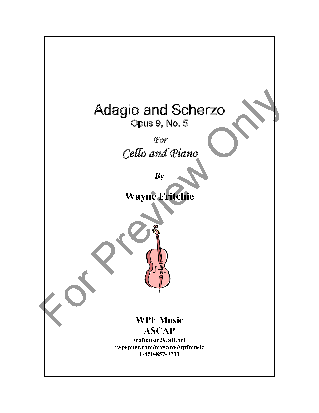 Adagio and Scherzo, Opus 9, No. 5 P.O.D.