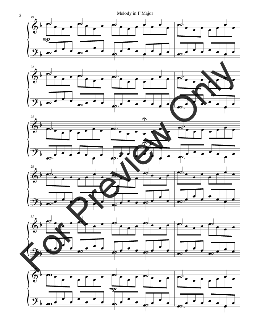 12 Diatonic Melodies for Piano Solo P.O.D.