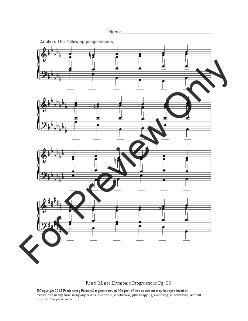 Music Theory Worksheets Volume 2 P.O.D.