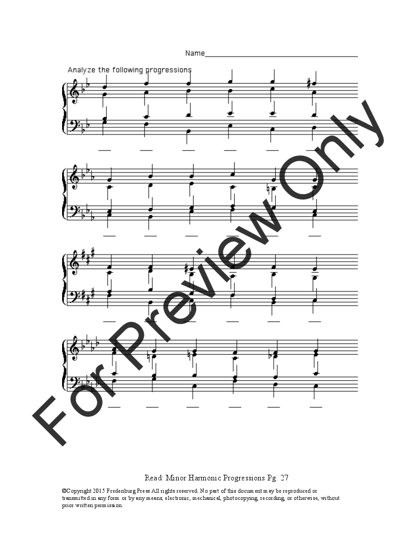 Music Theory Worksheets Volume 2 P.O.D.