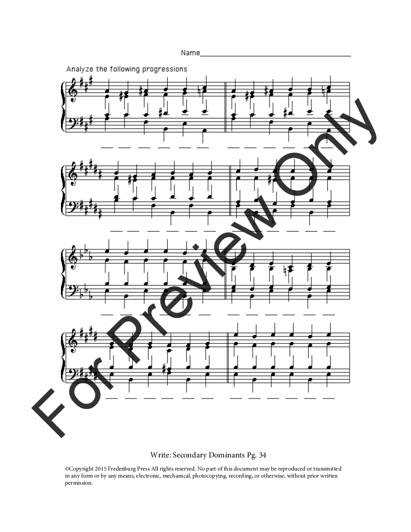 Music Theory Worksheets Volume 2 P.O.D.
