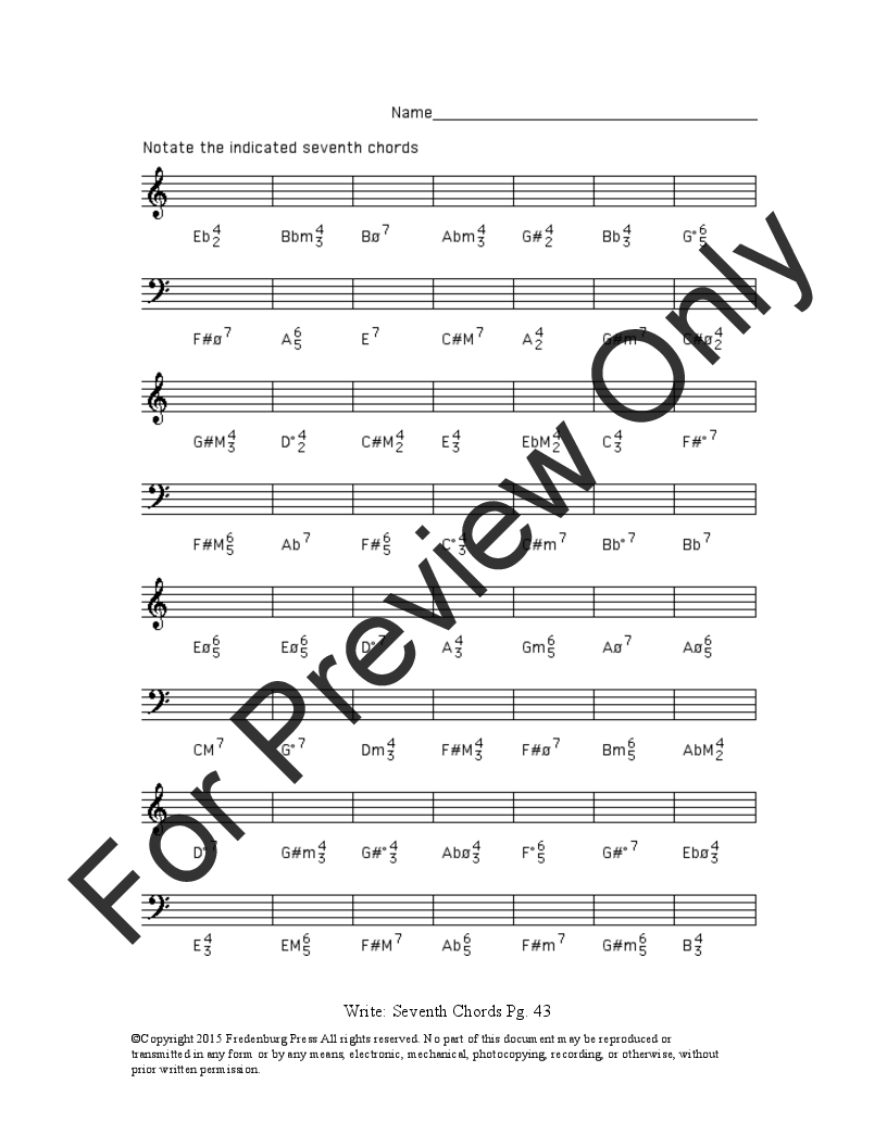 Music Theory Worksheets Volume 2 P.O.D.