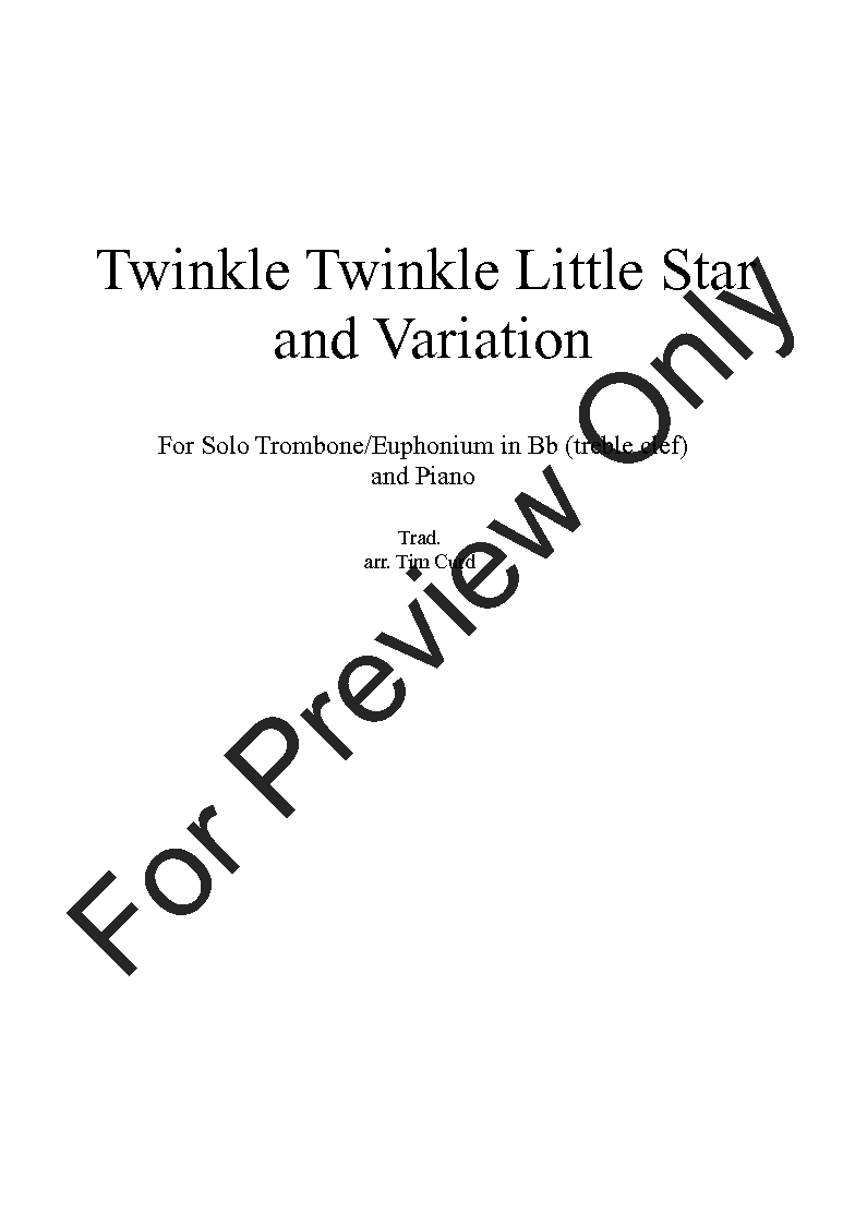 Twinkle Twinkle Little Star and Variation P.O.D.