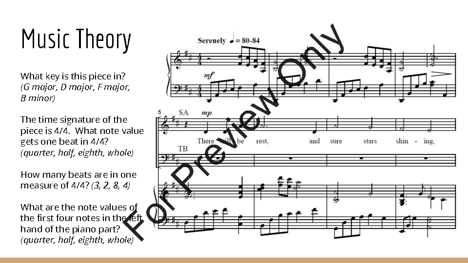 Stars I Shall Find TTB Choir Lesson Digital Download