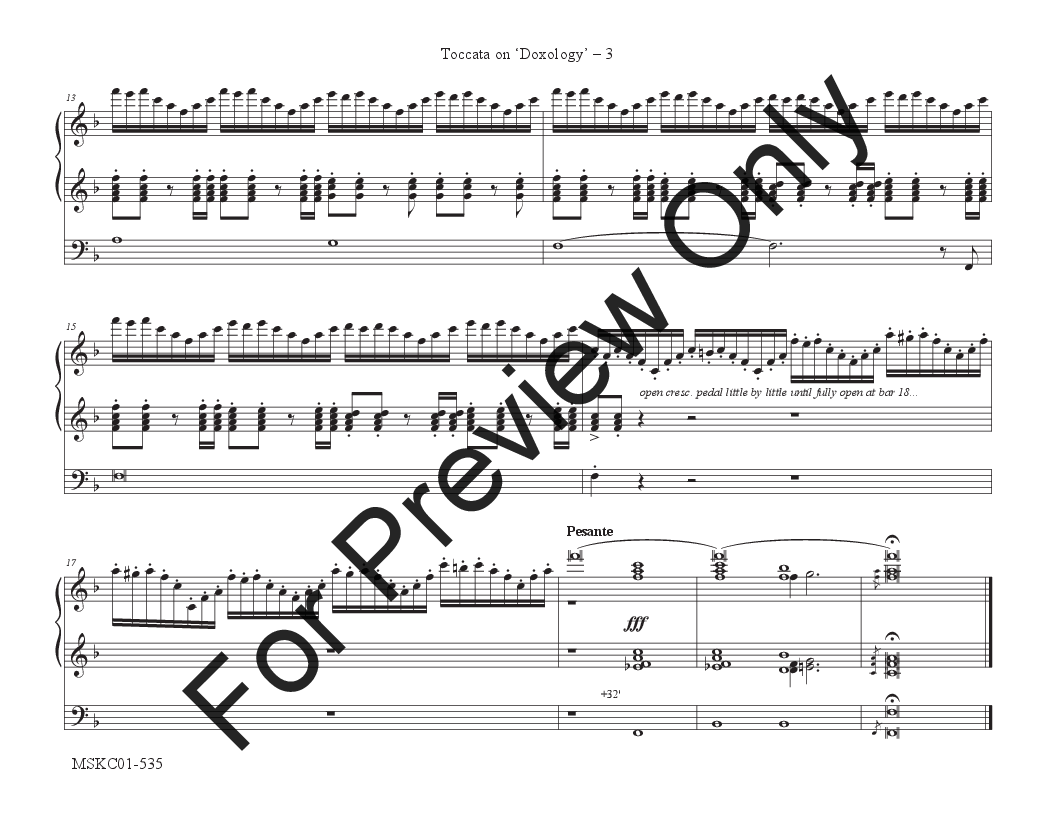Toccata on 'Doxology' P.O.D.