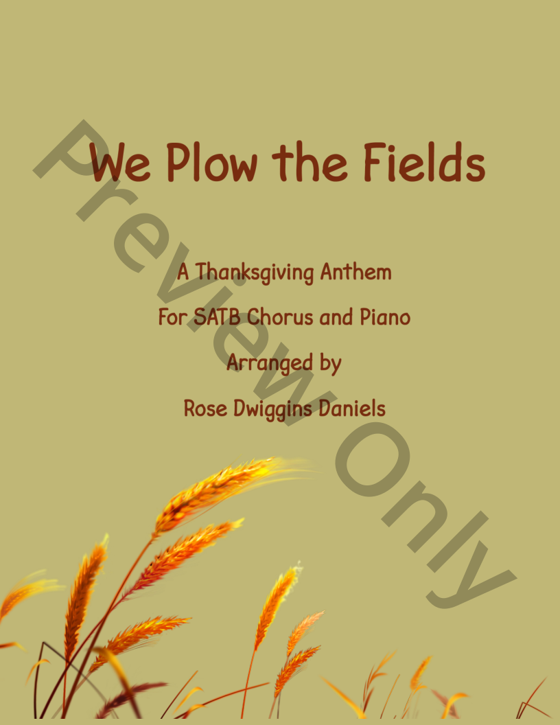 We Plow the Fields P.O.D.