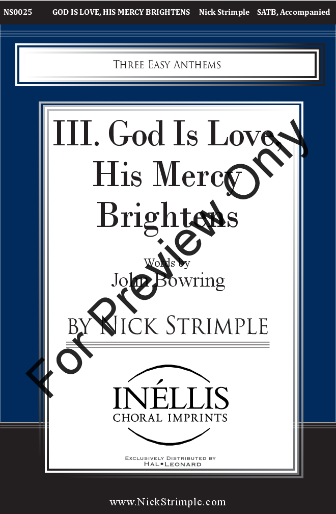 God Is Love, His Mercy Brightens Large Print Edition P.O.D.