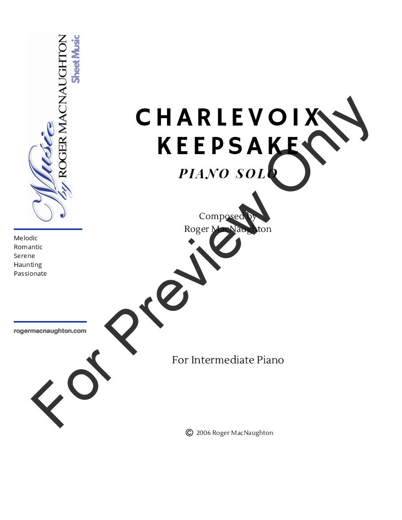 Charlevoix Keepsake P.O.D.