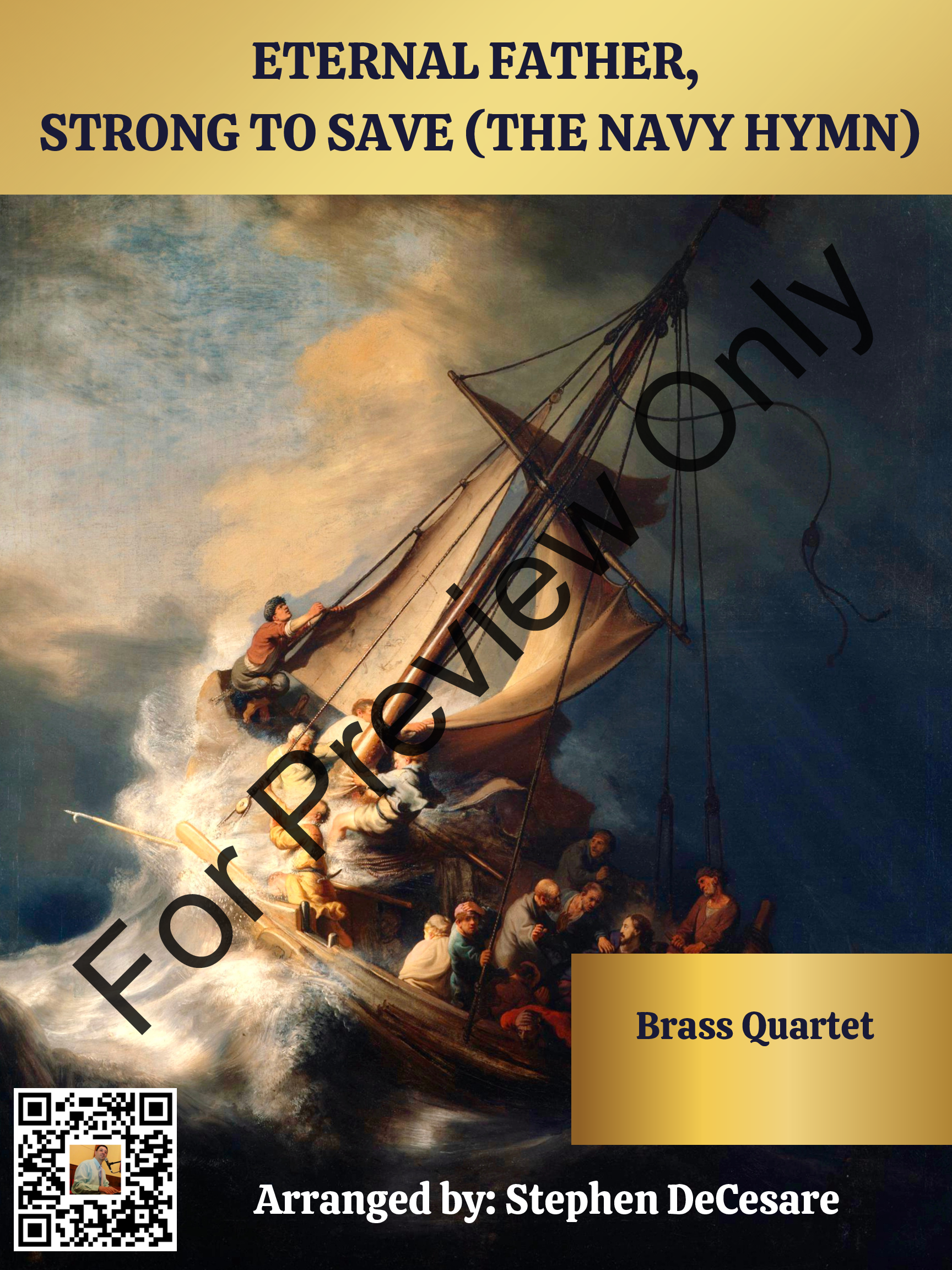 Eternal Father, Strong To Save (The Navy Hymn) (Brass Quartet and Piano) P.O.D.