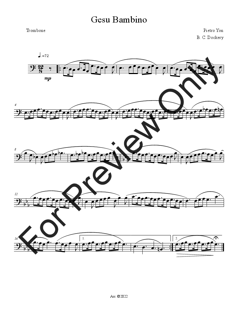 10 Christmas Duets for Trumpet and Trombone with Piano Accompaniment
  (Vol. 4) P.O.D.