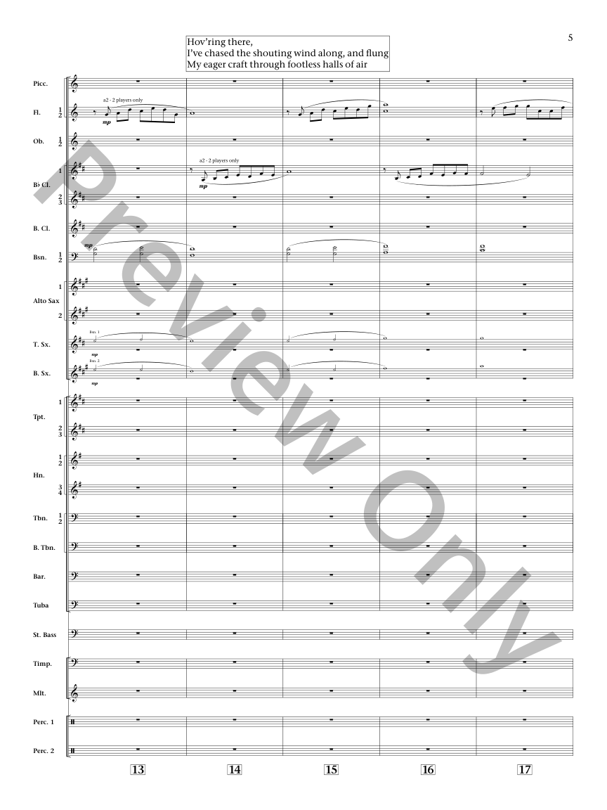 High Flight for Narrator and Concert Band P.O.D.