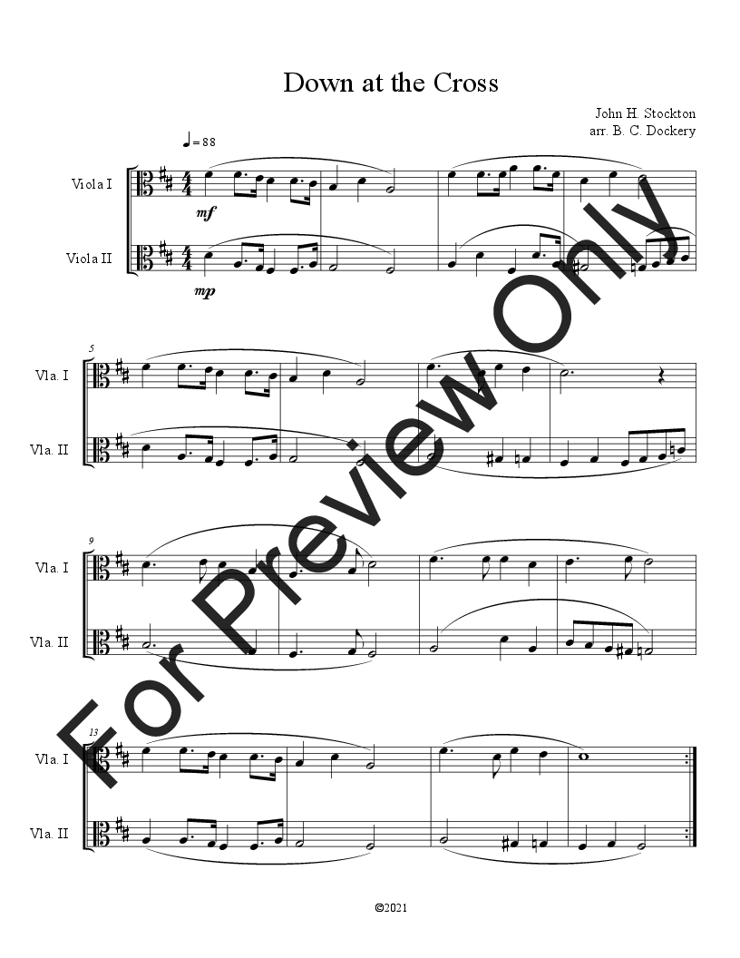 10 Easter Duets for 2 Violas - Vol. 2 P.O.D