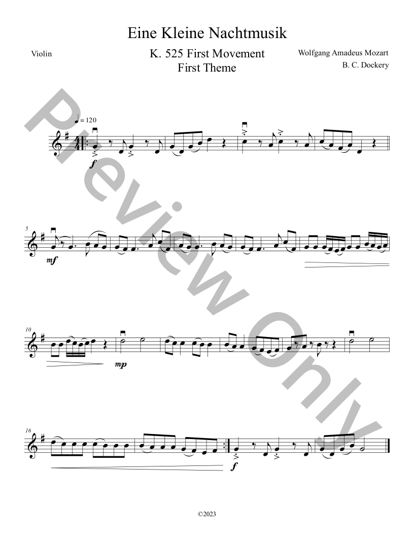  20 Classical Themes for Violin and Cello Duet with Piano Accompaniment P.O.D
