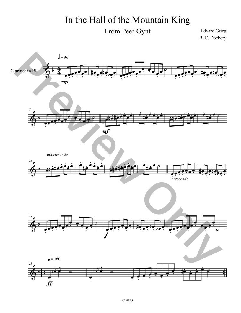  20 Classical Themes for Solo Clarinet P.O.D