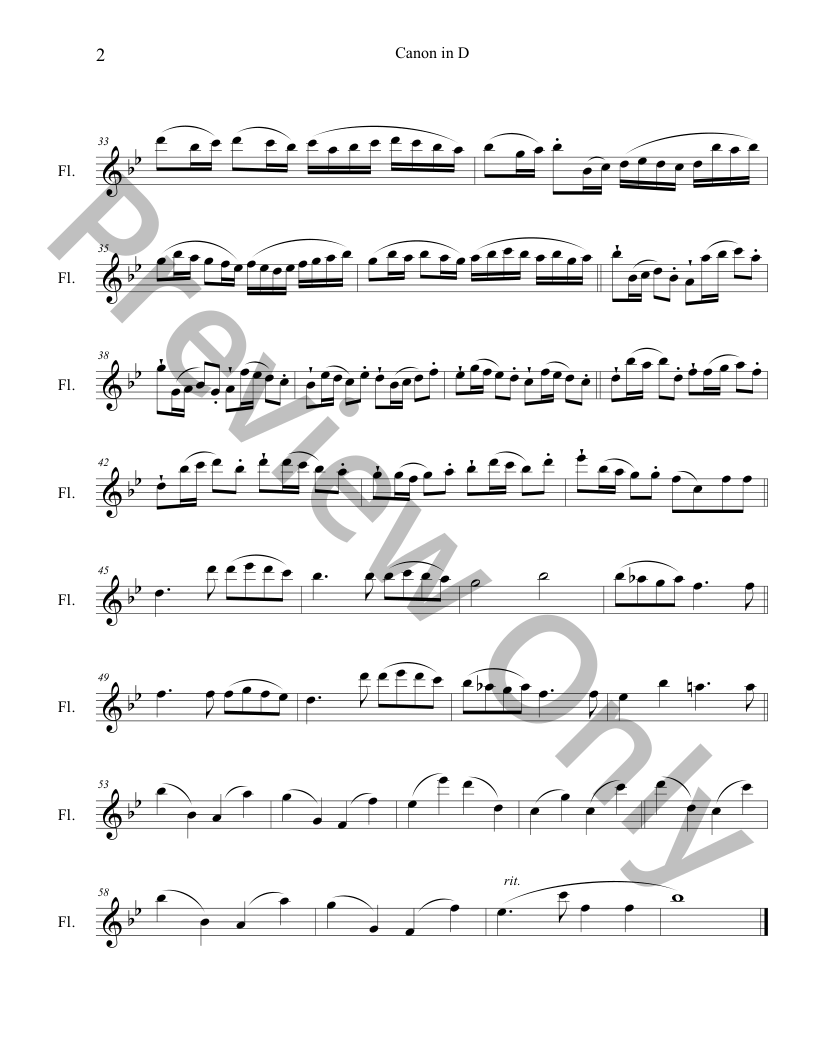 20 Classical Themes for Solo Flute P.O.D