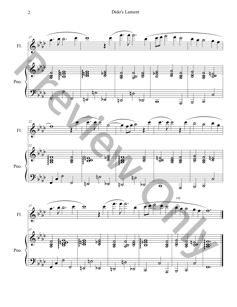  20 Classical Themes for Flute Solo with Piano Accompaniment P.O.D