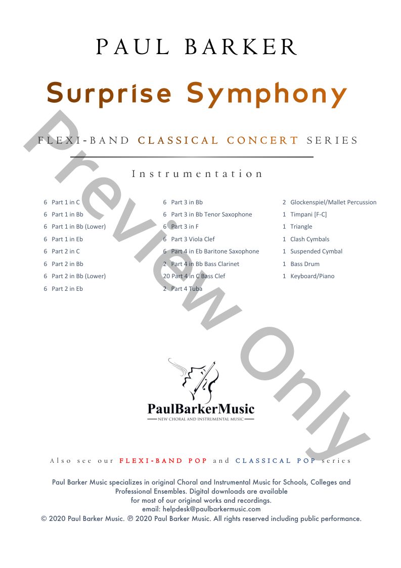 Surprise Symphony Performance Track