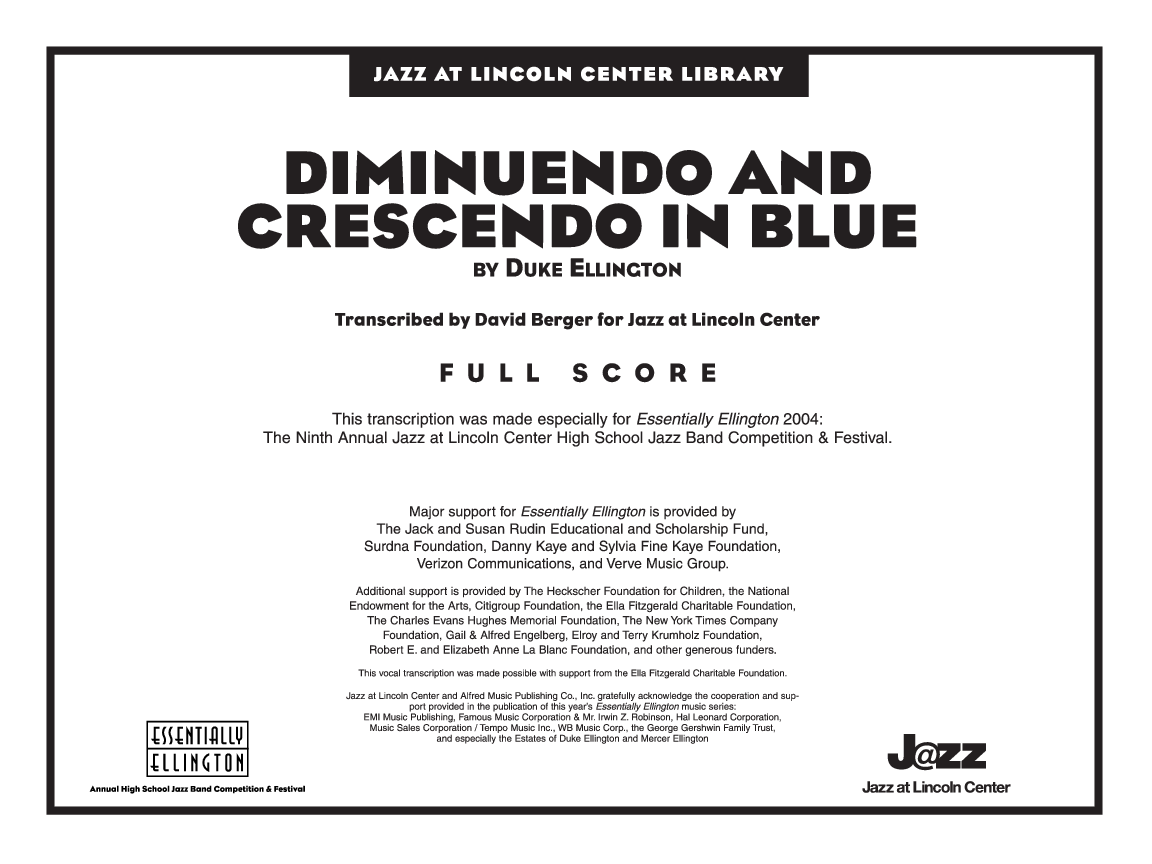 DIMINUENDO AND CRESCENDO IN BLUE