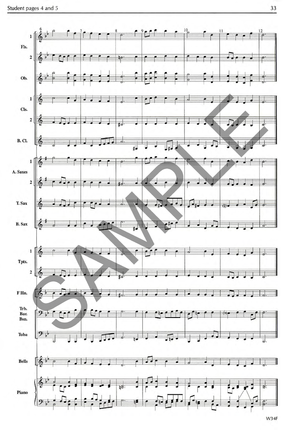 BACH AND BEFORE FOR BAND SCORE